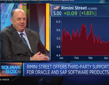Rimini Street CEO在CNBC的Squawk Box上討論全球擴張