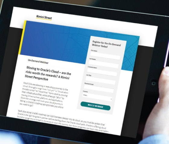 Moving to Oracle’s Cloud – are the risks worth the rewards? A Rimini Street Perspective