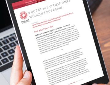 Nucleus Research Found “9 of 10 SAP customers expressed no interest in moving to S/4HANA”