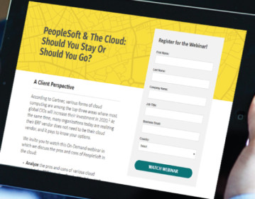 PeopleSoft & The Cloud: Should You Stay Or Should You Go?