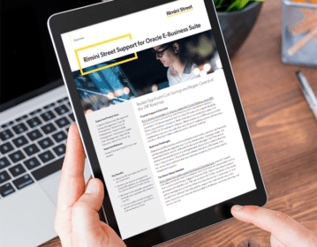 Support Rimini Street pour Oracle E-Business Suite