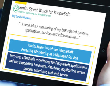 Rimini Watch™ for PeopleSoft – Monitoring as a Managed Service