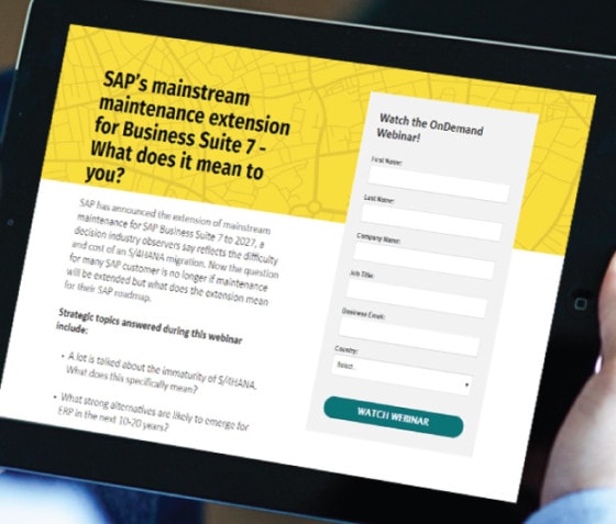 SAP’s mainstream maintenance extension for Business Suite 7 - What does it mean to you?