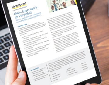 Rimini Street Watch™ for PeopleSoft