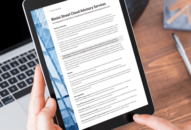Rimini Street Cloud Advisory Services