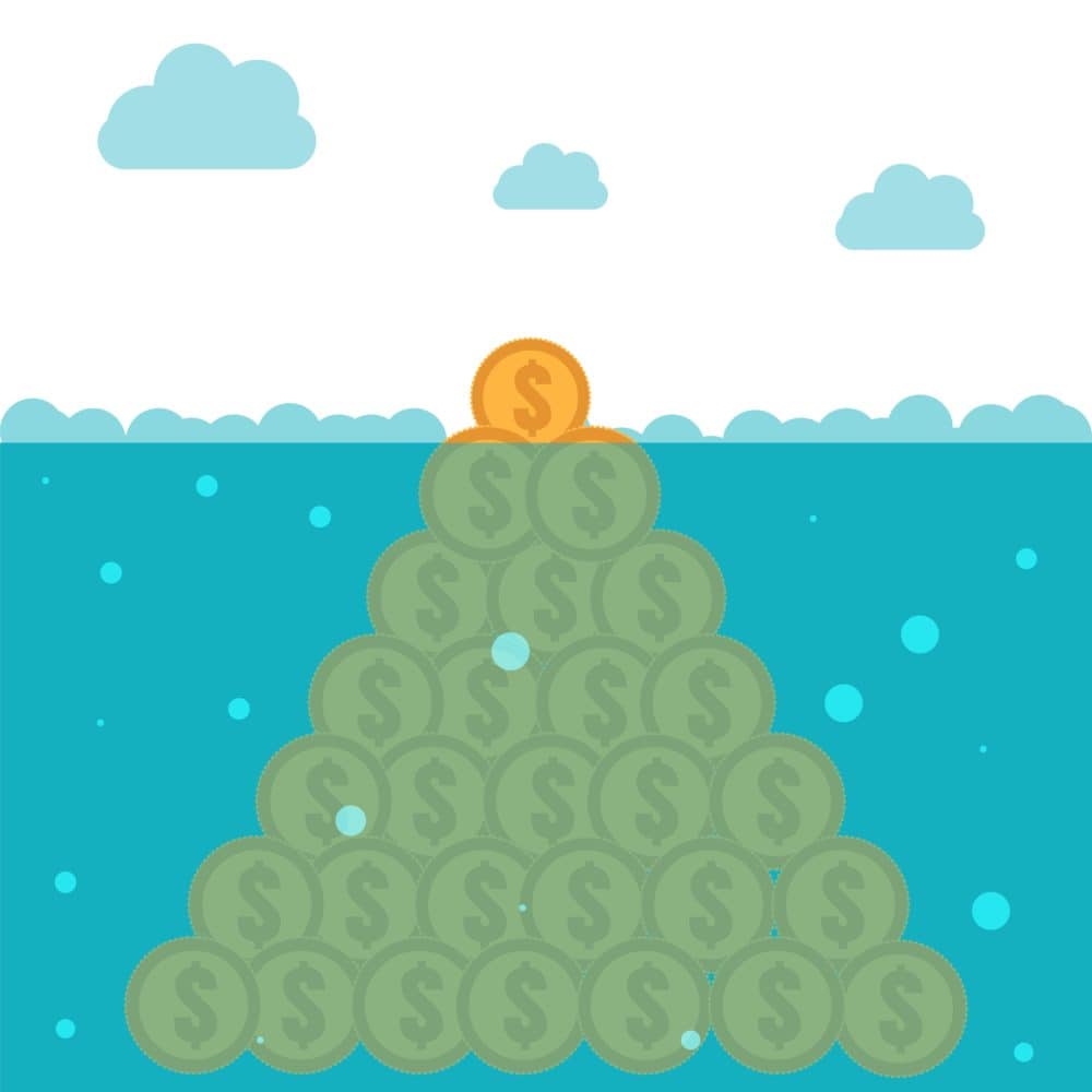 iceberg of savings