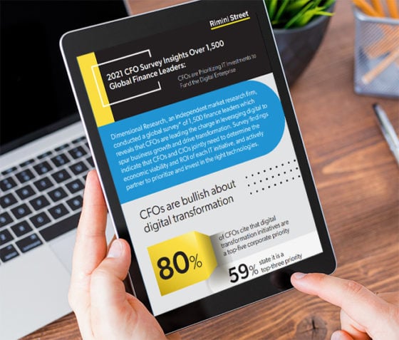 Infographic in a tablet