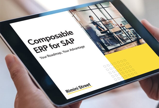提供給 SAP 的 組合式 ERP: 發展藍圖就是您的優勢