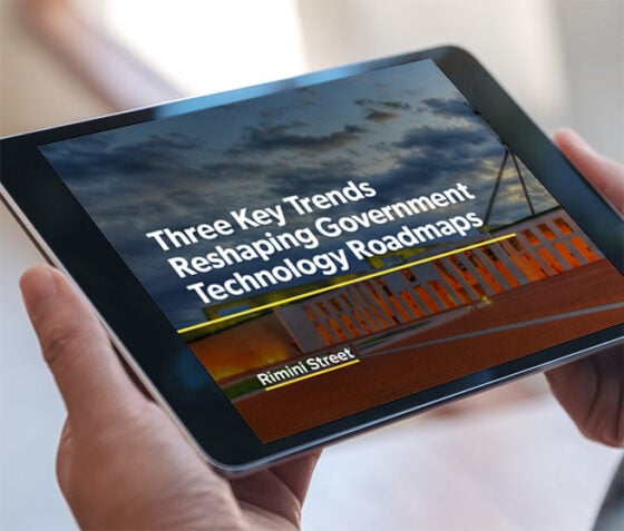 Three Key Trends Reshaping Government Technology Roadmaps