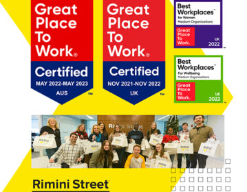 Rimini Street Earns Additional Great Place to Work® Certifications in US, Australia and New Zealand