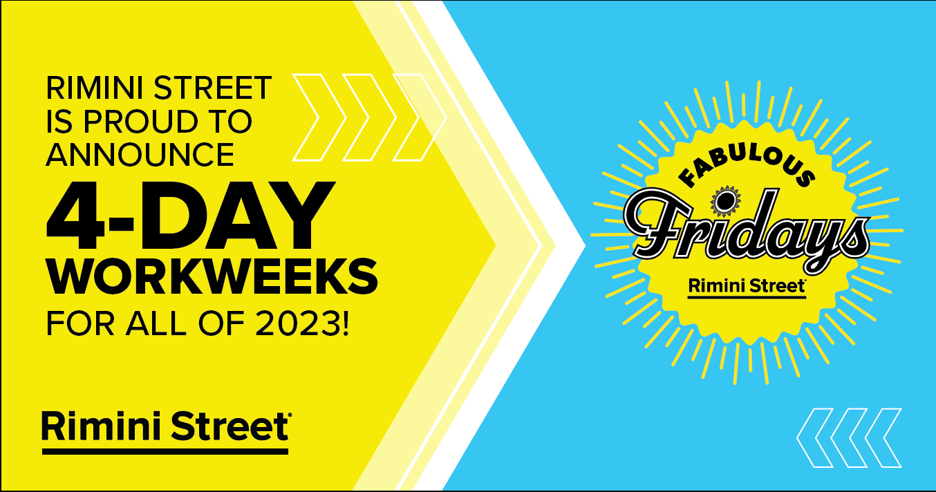 Rimini Street Announces Global Adoption of a FourDay Workweek Model