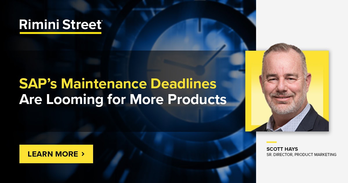 SAP End of Support Dates for GTS 11, BOBJ, BPC, BW & Hybris