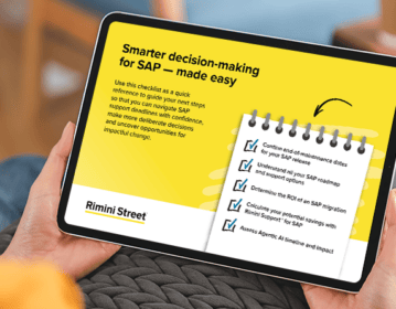 Checklist to Turn SAP Deadlines into Opportunities