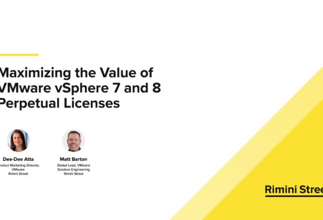 Maximizing the Value of VMware vSphere 7 and 8 Perpetual Licenses